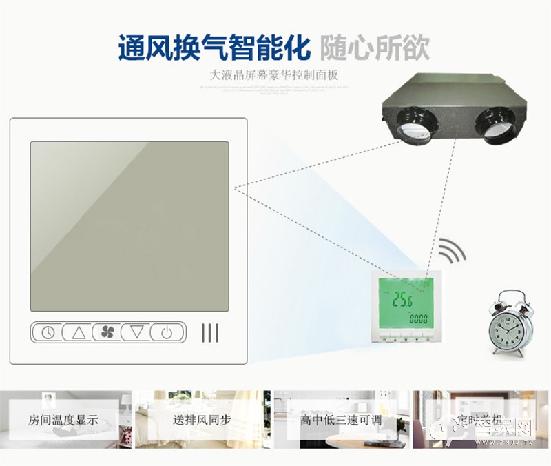 热回收式新风换气机 除甲醛过滤PM2.5中央新风系统 