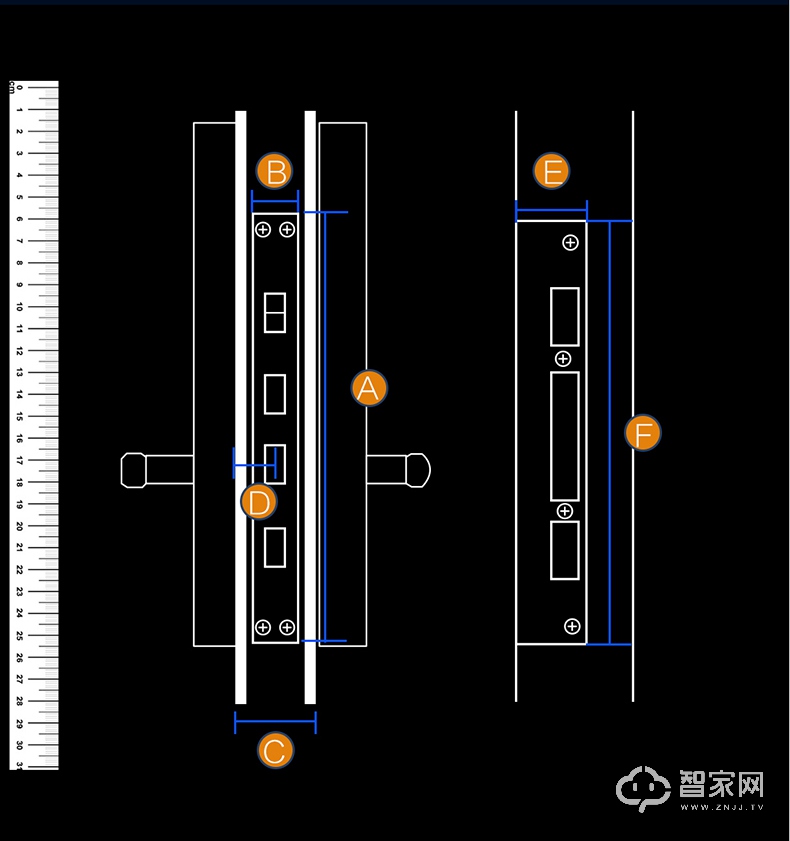 控客智能门锁 APP远程指纹密码锁 家用防盗锁