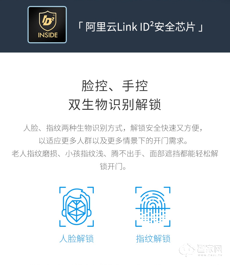 德施曼3D人脸识别智能指纹锁 R7家用防盗门密码锁