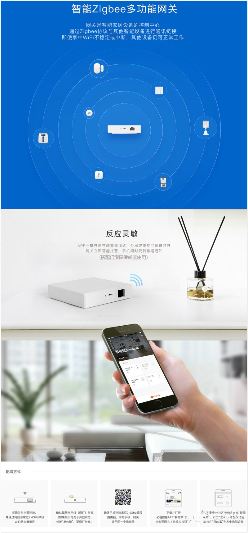 必格ZigBee 智能家庭控制中心网关